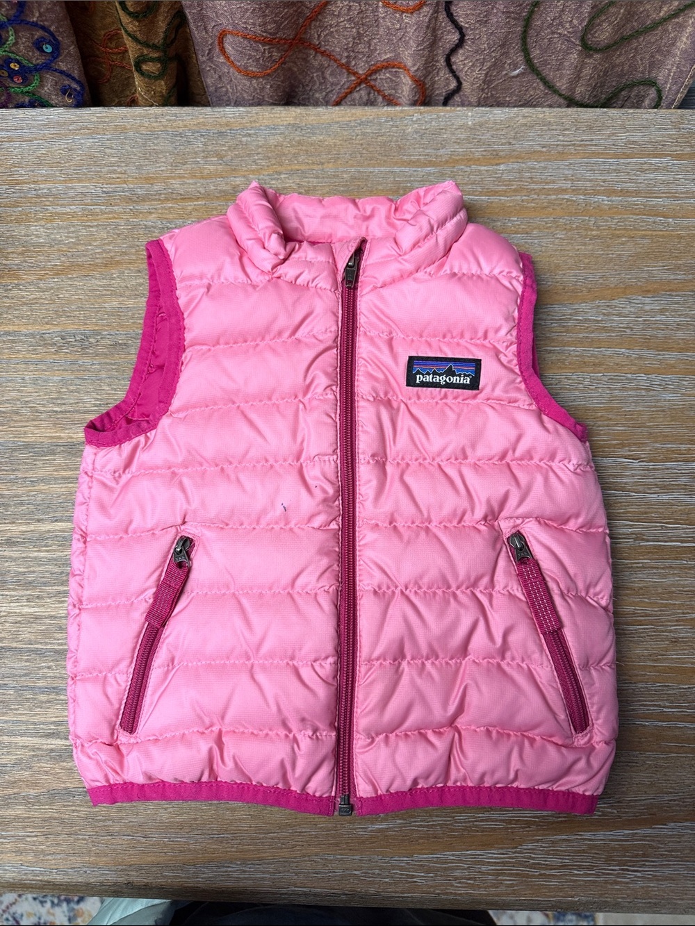 Patagonia Girls Pink Quilted Puffy Vest
